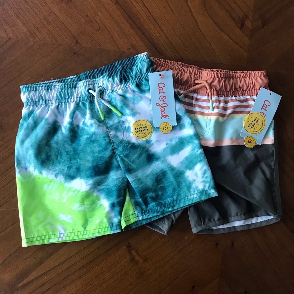 NEW Cat & Jack 3T swim trunks (2 for $10)